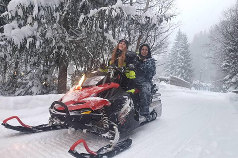 Brașov: Snowmobile Adventure with Hotel Pickup