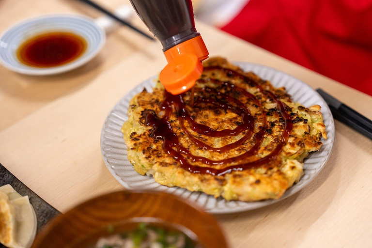 Osaka : Cours de cuisine et dégustation de saké avec visite du marché local