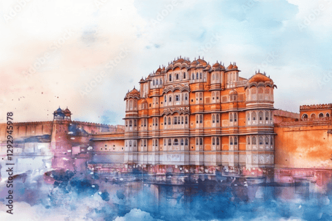 Jaipur : Private Jaipur Full Day Sight Seen Tour Tour With Monuments Entry Ticket, a/c Car, Guide Only.