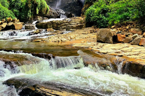 Ella: Sigiriya Transfer via Ambuluwawa & Twin Falls Ella to Sigiriya Private, Direct Transfer