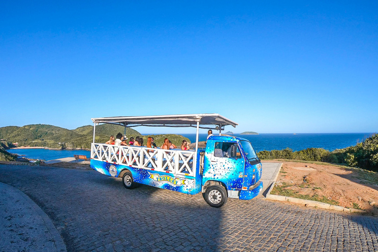 Búzios : Goélette, visite de la ville en trolley et déjeuner à partir de Búzios