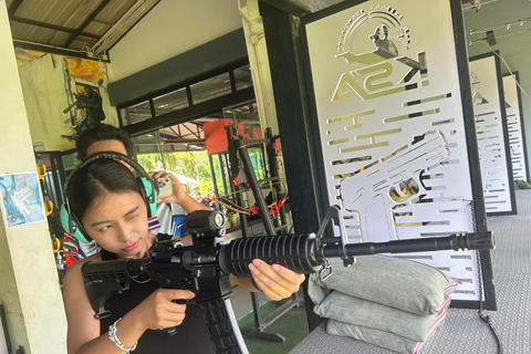 Krabi shooting range(.22 LRM4, .10 bullet) Krabi shooting range