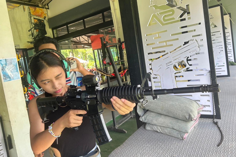 Krabi shooting range(.22 LRM4, .10 bullet)Krabi shooting range