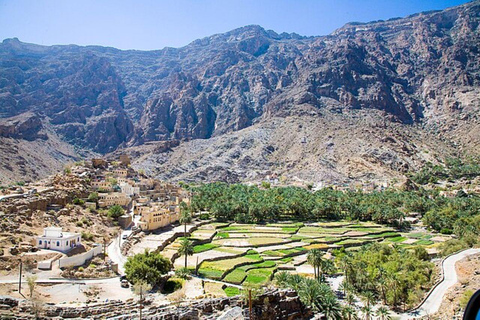 Heldag till Wadi Bani Awf-Balad Sayt-Nakhal Fort-Hot Spring