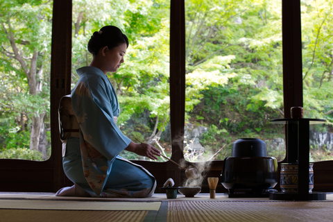 Kyoto: Cerimônia do chá em uma casa de chá tradicional