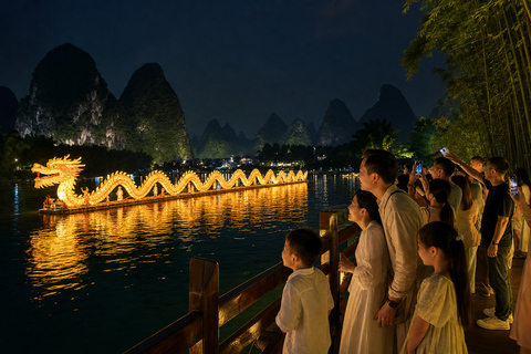 Yangshuo: Shangri-La Scenic Area & Yulong River Rafting Tour Half-Day Tour+Golden Dragon Viewing (Only Sat.)