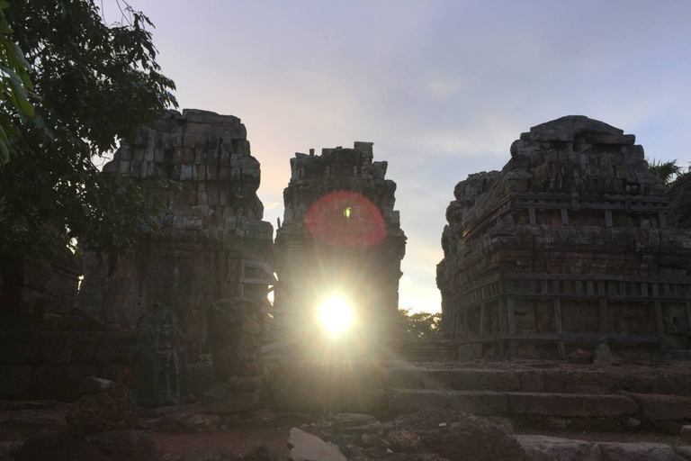 Sunset Drinks with Canapés at Phnom Krom Temple Hilltop
