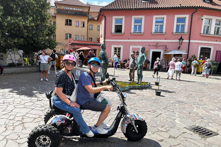 Prague Monastery & Panoramic Viewpoint Electric Trike Tour 1.5 Hours: 2 person on 1 Trike