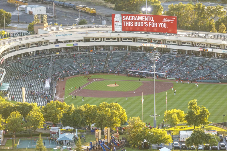 Sacramento: The Athletics Baseball Game Ticket Home Plate Seating