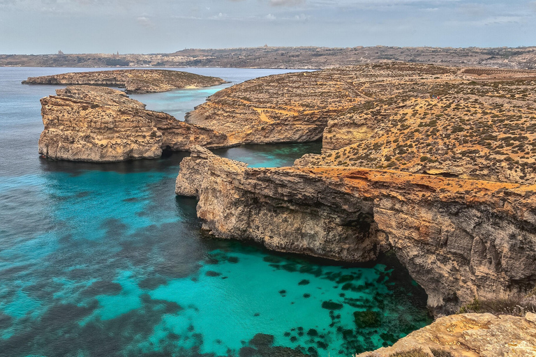 From St. Julian's: Gozo, Comino, Blue Lagoon by Powerboat