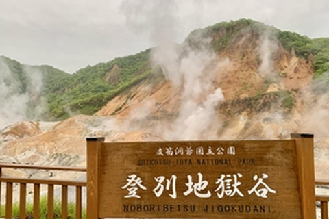 Sapporo: Hokkaido Noboribetsu & Lake Toya Private Day Trip Tour in a Toyota Alphard with a Chinese Driver