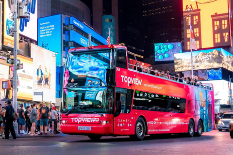 NYC: Nocna wycieczka autobusem piętrowymWycieczka nocna po Nowym Jorku z audioprzewodnikiem