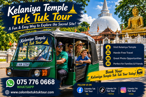 Colombo: Kelaniya Temple Guided Tour by Tuk Tuk