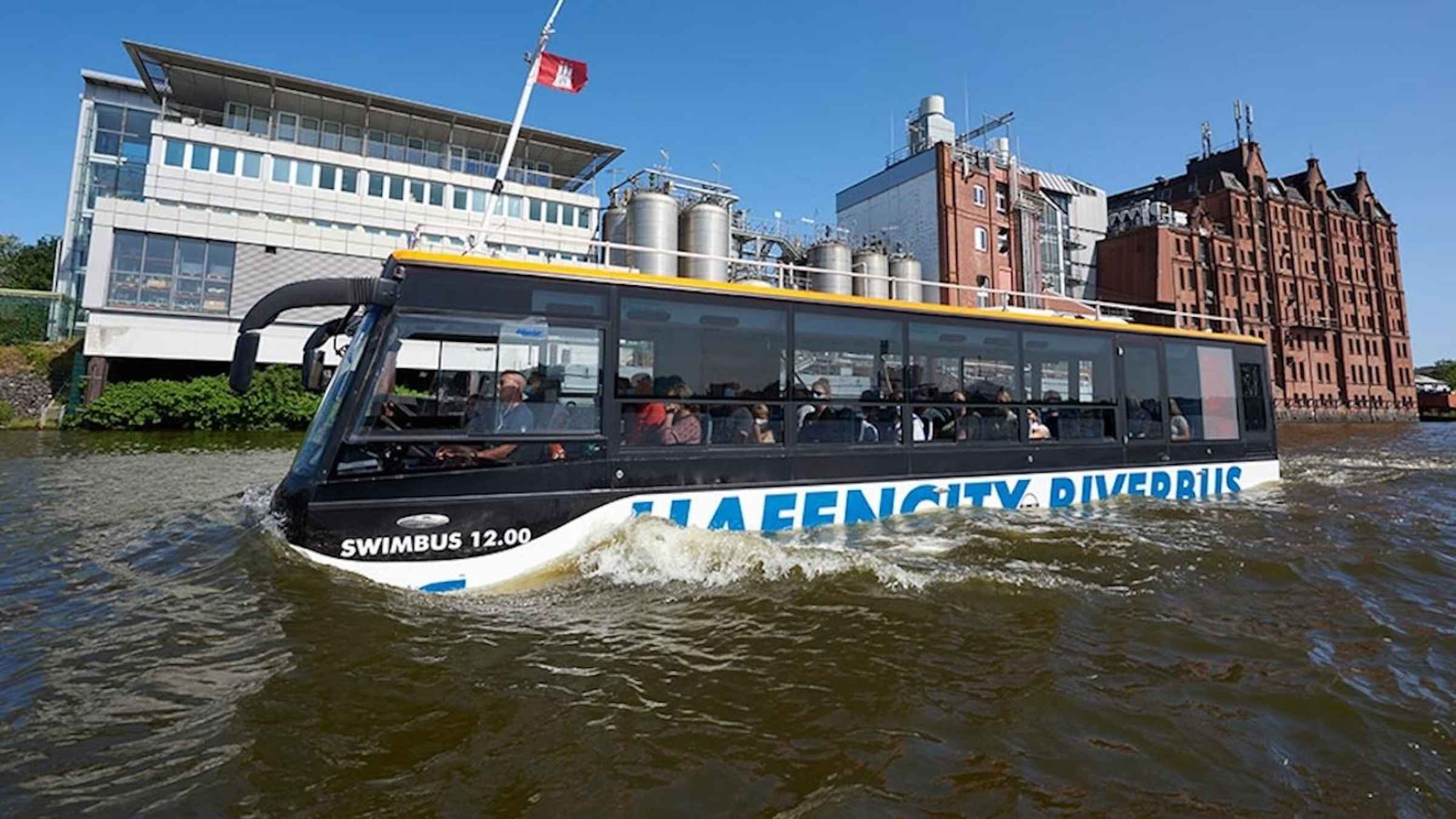 Melhor pontuaçãoHamburgo: Ingresso de ônibus anfíbio fluvial e terrestre