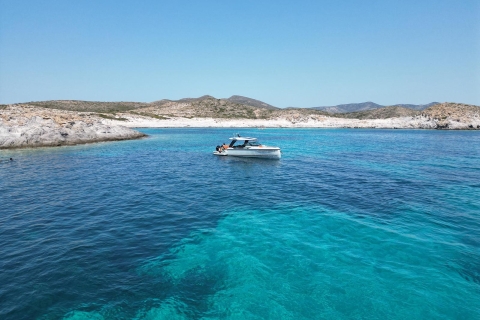 Paros: Prywatna wycieczka łodzią motorową po Paros i AntiparosParos: Prywatna wycieczka łodzią motorową Paros i Antiparos