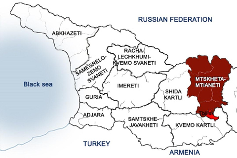 Dagtrip van Tbilisi naar Kaukasusgebergte met ErfgoedPrivétour (1 persoon kan tot 15 personen boeken)