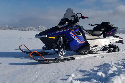 Ciudad de Quebec: Excursión guiada en moto de nieve1,5 horas de alquiler guiado de moto de nieve