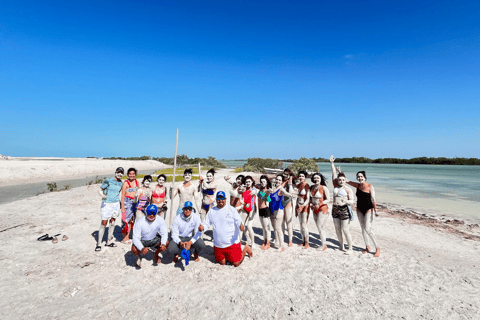 From Merida: Las Coloradas, Rio Lagartos & Beach Tour Desde Mérida: Tour Las Coloradas, Rio Lagartos y Playa