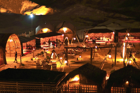 From Cairo: Desert night, Bedouin dinner, coffee & show