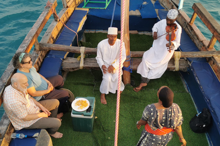 3 ore di crociera in dhow al tramonto a Zanzibar