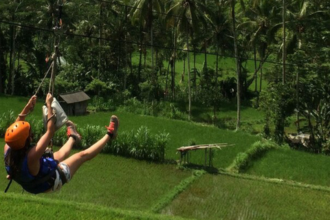 Bali Rafting: River Rafting with Zipline Down to the River River Rafting Only ( No Transport )