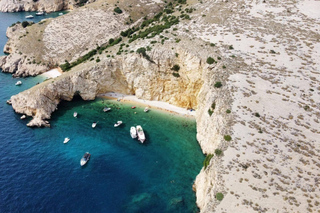 Krk: Plavnik, Blue Cave, & Golden Beach Boat Tour with Swim