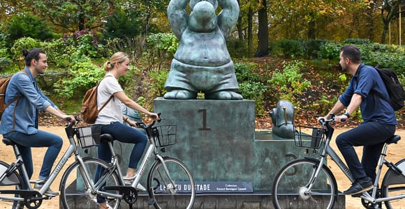Brüssel: Private Stadtführung mit dem Fahrrad und Getränkepause