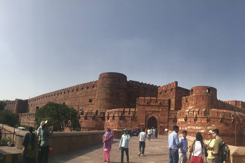 Från Delhi: - Tajmahal och Agra fort Tour med lunch