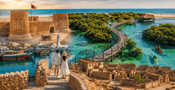 Doha: North Qatar Heritage, Mangroves & UNESCO Fort Tour