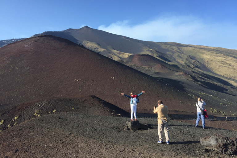 From Taormina: Mount Etna upper craters and Alcantara Gorges