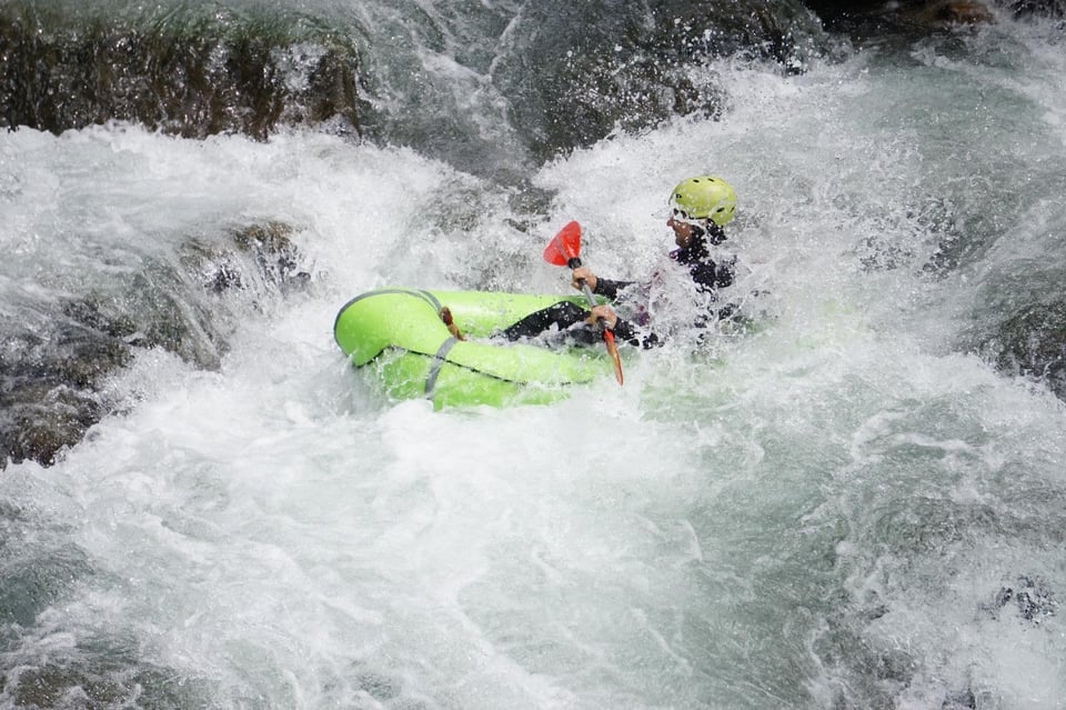 Packrafting: geführte Touren auf dem Fluss in der Toskana Packrafting: ...