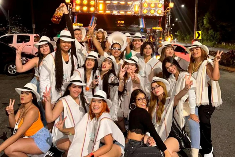Medellín: Chiva Traditions Guided Party Tour with Open Bar