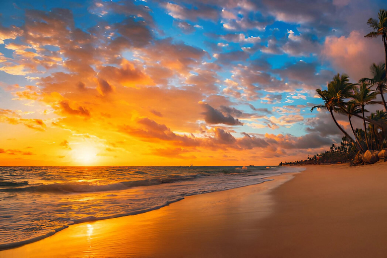 Punta Cana: Ausritt bei Sonnenuntergang am Strand und im Wald von Macao