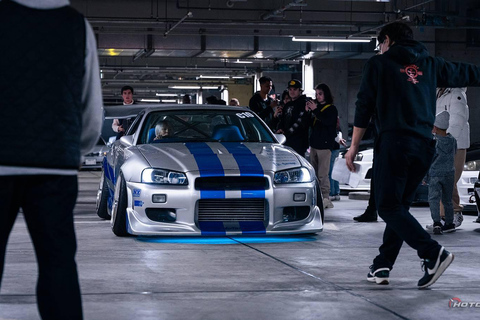 Tokyo JDM Night Tour Daikoku PA Car Meet Speed Highway Run Midnight highway speed run