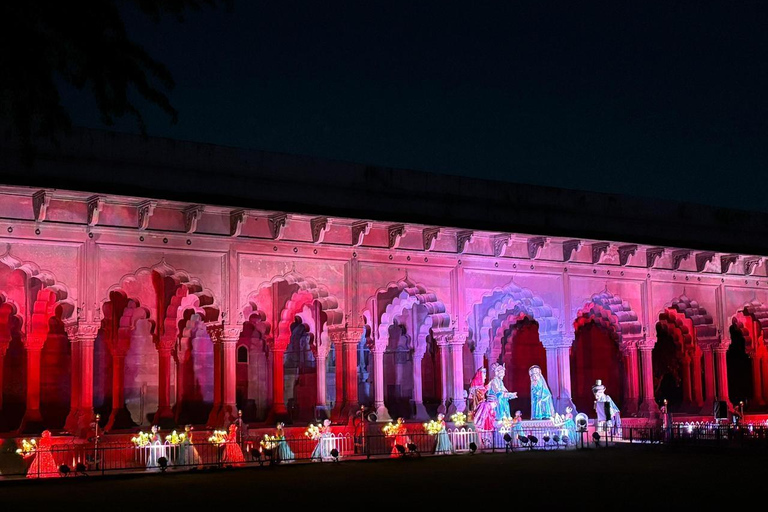 Delhi: Red Fort Light & Sound Show With Skip The Line Entry Tour With Guide Only