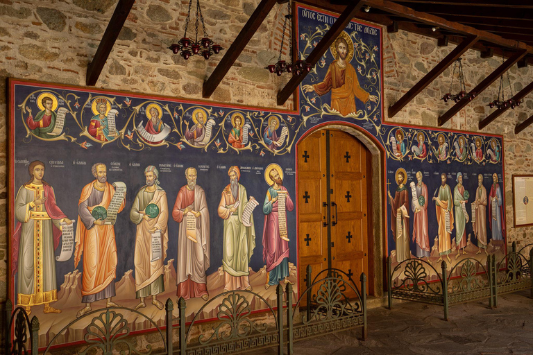 De Atenas: Viagem de 1 dia de trem para as cavernas e mosteiros de Meteora