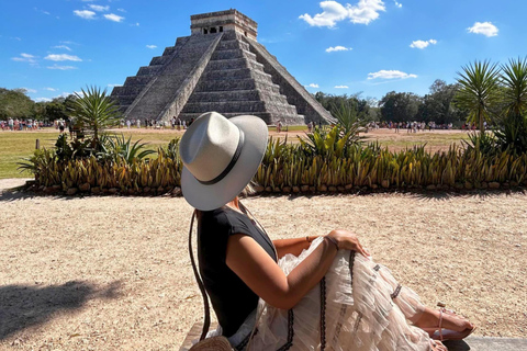 From Riviera Maya: Chichen Itza, Ik Kil Cenote, & Valladolid From Riviera Maya: Amenities + Box Lunch + Drink Package