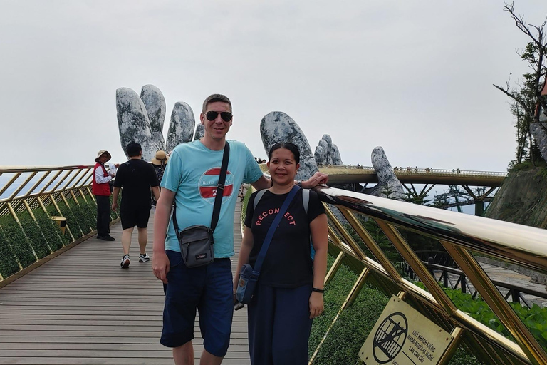 Tour Privado del Puente Dorado de las Colinas de Ba Na y la Tierra Sagrada de My Son