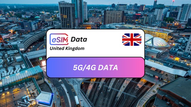 Visit Birmingham United Kingdom eSIM Roaming Data Plan in Freehold