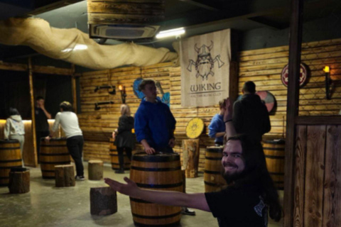 Wrocław: Viking-Themed Axe Throwing Experience with Drinks