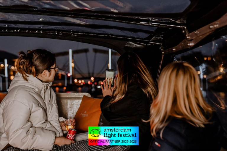 Amsterdam: Light Festival Cruise + Drinks & Snack option Light Festival Cruise - Unlimited Drinks + Small Bite (CS)