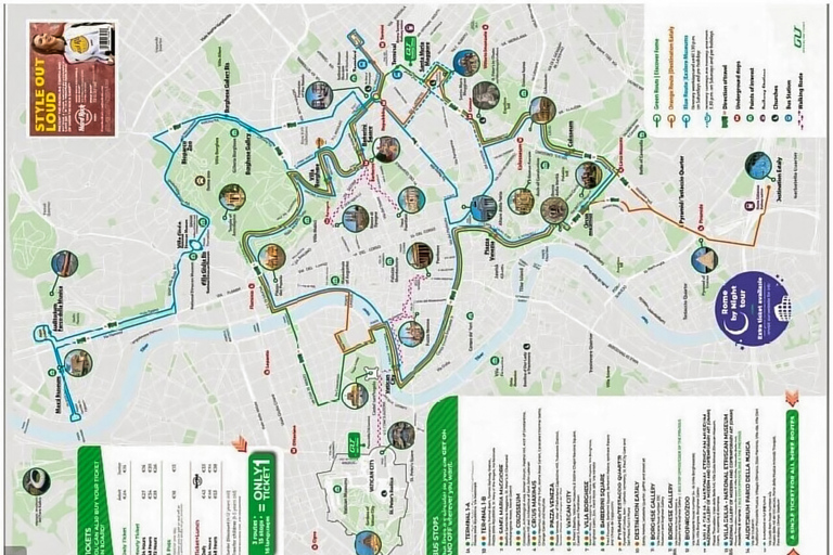 Roma: tickets de 24/48 h para autobús turísticoTicket de 48 h para el autobús descapotable panorámico