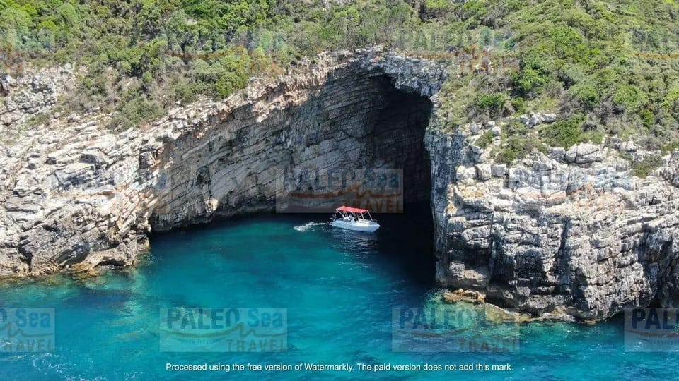 Corfuspeedboat Trip Blue Cavesparadise And Yali Getyourguide