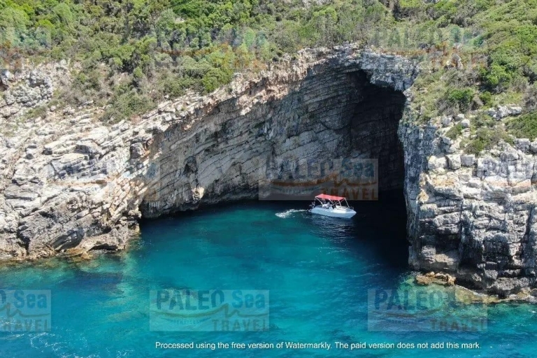 Corfú:Excursión en lancha rápida-Cuevas Azules,Paraíso y Yali.