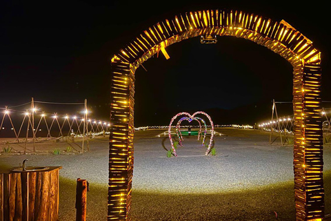 Agafay Sunset: Camel Ride, Dinner & Fire Show – Book Now!