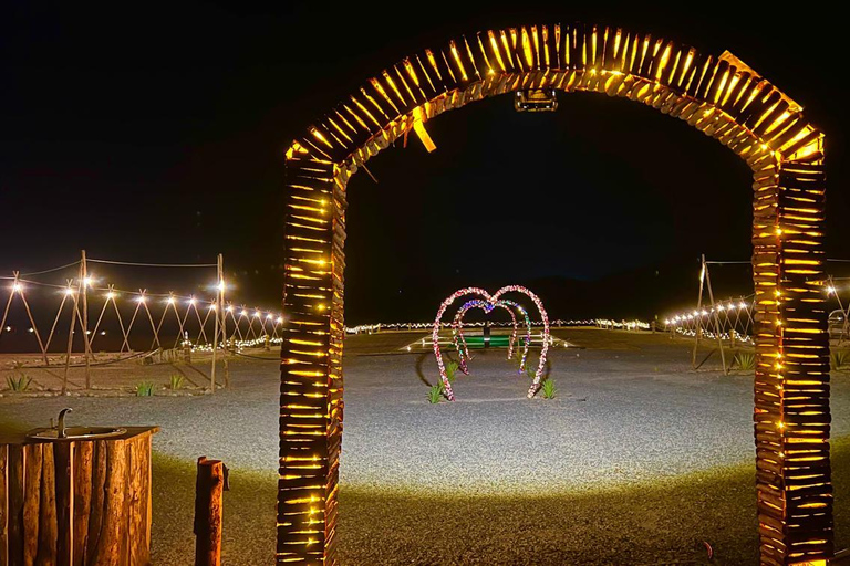 Agafay Sunset: Camel Ride, Dinner & Fire Show – Book Now!