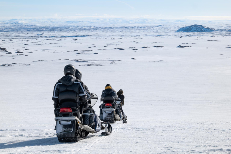Akureyri: Lake Mývatn Snowmobile Tour with Pickup