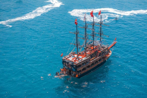 Alanya: Pirate Boat Tour w/Lunch, Soft Drinks and Transfer Pirate Boat Tour w/Lunch, Soft Drinks and Without Transfer