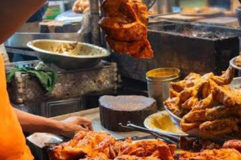 Découverte d'Old Delhi : Chandni Chowk, visite culinaire et en Tuk TukVoiture, chauffeur, guide, billets d'entrée, Street Food & tuk tuk