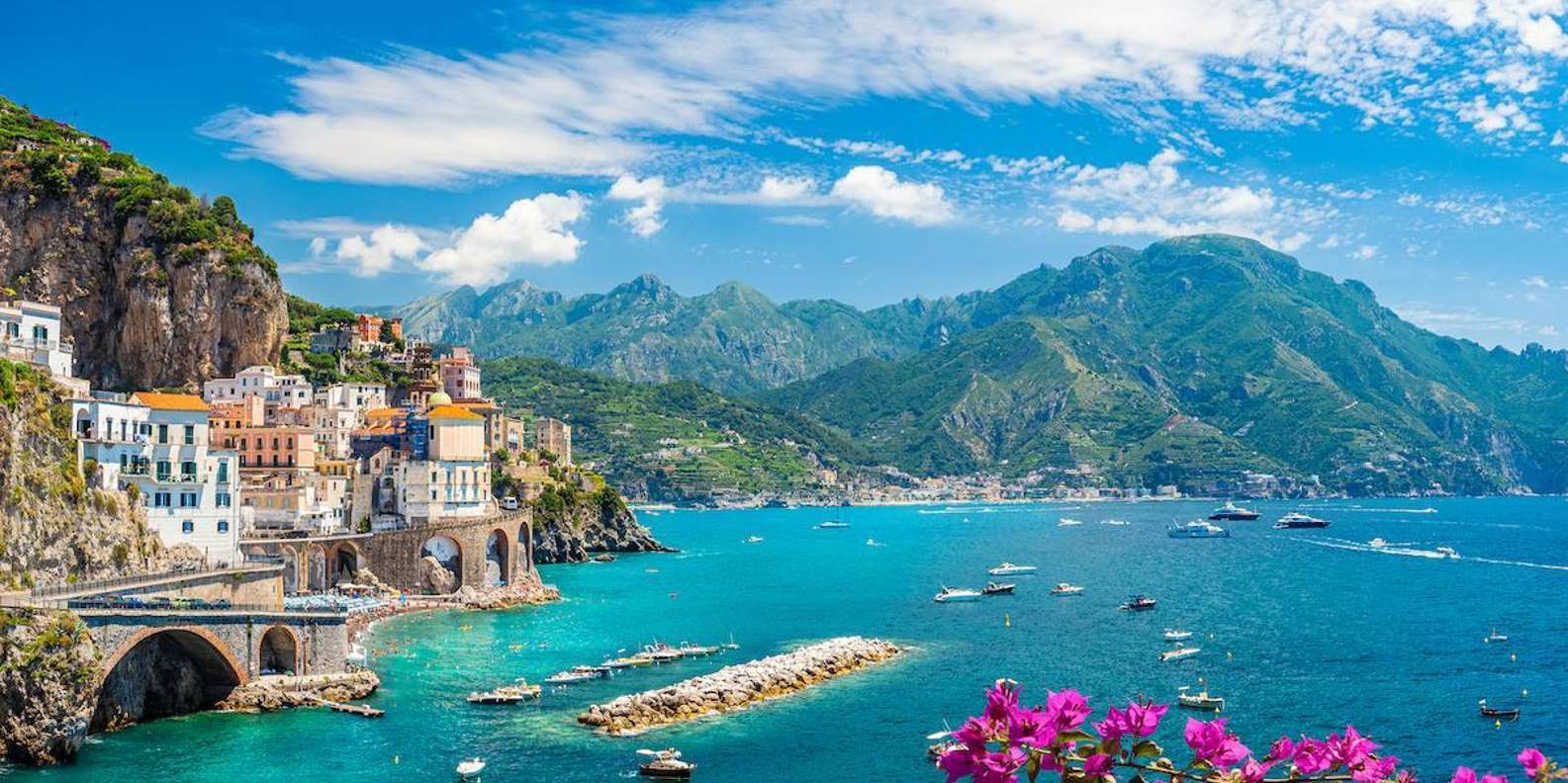 Amalfi Cathedral and historic piazza on a guided tour from Naples